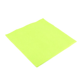 Serviette Papier Molletonnée 40x40 Vert Citron (50 Utés)