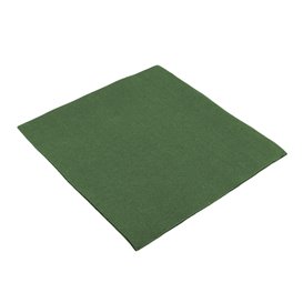 Papieren servet dubbel punt groen 40x40cm (1.200 stuks)