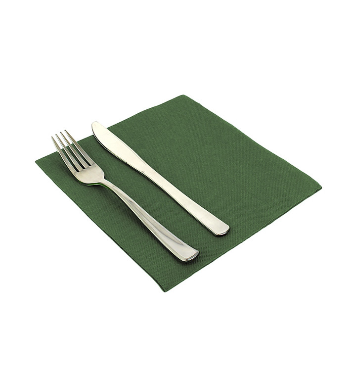 Serviette Papier Molletonnée 40x40 Verte Serviette Papier Molletonnée 40x40 Verte