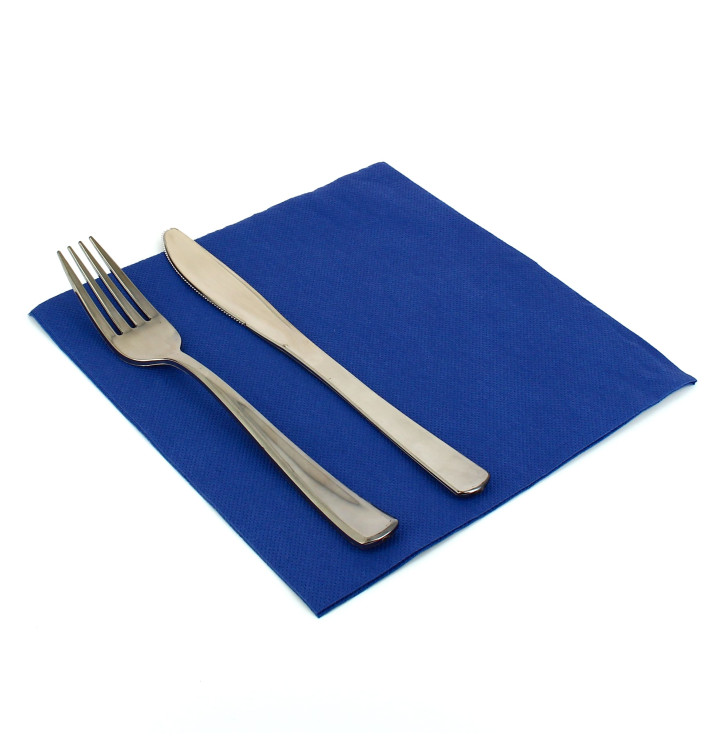 Serviette Papier Molletonnée 40x40 Bleu Serviette Papier Molletonnée 40x40 Bleu