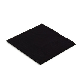 Serviette Papier à Cocktail 20x20cm Noire (100 Unités)