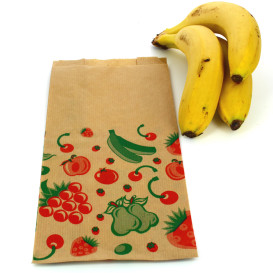 Sac Fruit Kraft 14+7x28cm (1000 Utés)