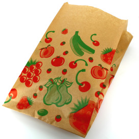 Sac Fruit Kraft 22+12x36cm 