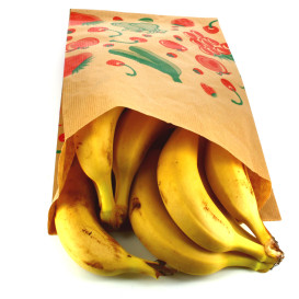 Sac Fruit Kraft 22+12x36cm (100 Utés)