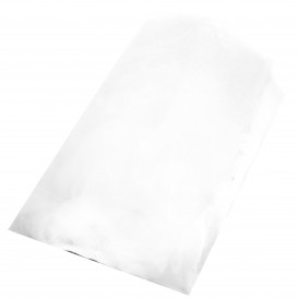 Papieren voedsel zak wit 14+7x24cm (250 stuks) 