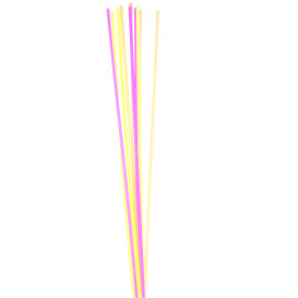 Pailles Droites Neon Ø8mm 70cm (25 Unités)